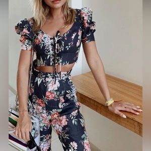 Zimmermann Bellitude Crop Top and Pants